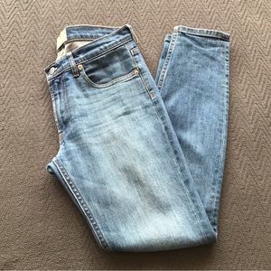 Everlane Regular Straight Leg Blue Jeans High Waisted High Rise Excellent 27